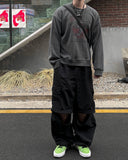 Kendo Waffle Crop Sweatshirt