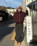 Warm Cotton Wide Pants