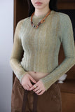 Knotted leather necklace