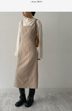 [Long ver.] Pecan Adjust Sleeveless One Piece