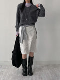 Velvet See-Through Mock Neck Polar Fleece T-Shirt
