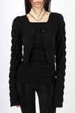 Wavy foam cardigan