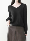 Brook Wool V-neck Knit