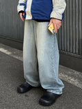 Milk Washed Wide Denim