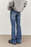 (W) Stitch Low-rise Bootscut Denim