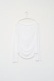 (W) Drape Hooded Top