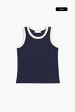 Verno waffle sleeveless top