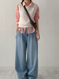 Nana See-through Round Neck Vest