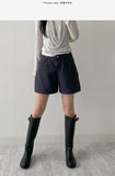 Oxford Cotton Half-length Shorts
