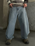 Snap Wide Washed Denim