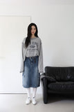 Work Cargo Denim Skirt