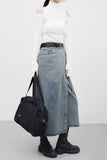 Jess Strap Denim Skirt
