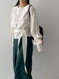Jacquard flower long skirt