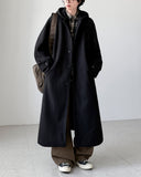 Evelyn Wool Hood Coat