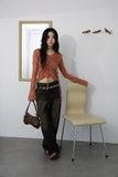 Desert black washing denim