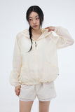 PRTN) Sheer Lace Banding Shorts