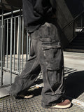 Strap Rope Cargo Wide Denim