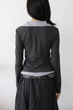 Seto Shirt Layered Shirring Tee