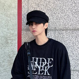 Wool baker cap