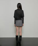 Sheer Asymmetrical Long Sleeve