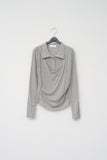 (W) Suit Collar Layered Top