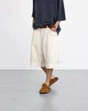 Turn-up Selvedge Denim Half Pants