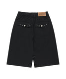 CROSS STUD TWILL SHORTS