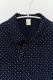 (W) Union Dot Collar Top