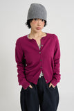Ciel round button-up cardigan