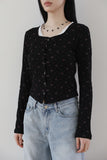 Poe flower snap cardigan