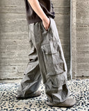 Nylon Multi Pocket Banding Pants