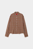 Lit Wrinkle Checked Shirt
