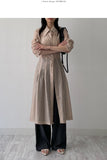 Bridget Pintuck See-Through Long Shirt One Piece