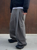 Work Curved Stripe Pants