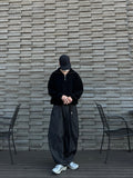 Half Zip-Up Wool Knit
