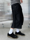 Linen Bermuda Denim Pants