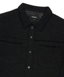 RAW CUT KNIT HALF SHIRT
