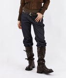 Riding Scene Leather Long Boots