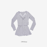 Moonlit cardigan + slip one-piece set