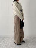 Frilled See-Through Layered Knit