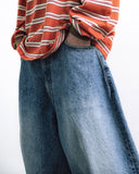Washed Denim Balloon Pants