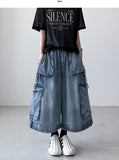 Hito Strap Bermuda Denim