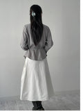 Cowl Belted Loose-Fit Blouse