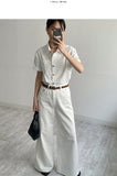 437 High Waist Wide Denim Pants