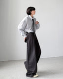 Shiny Stripe Balloon Pants