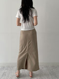 Rivet Stripe H-Line Skirt