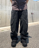 Round Cargo Pocket Dyeing Pants