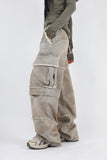Fringe sand cargo denim