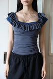 Bell frill cap sleeveless