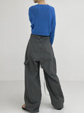 [premium] Stopper Rivet Nylon Wide Pants